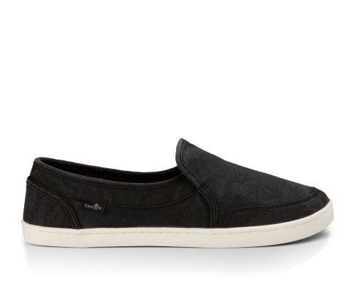 Női Tornacipő - Sanuk Pair O Dice Slip-on - Sanuk Fekete Cipő BWKEQR364